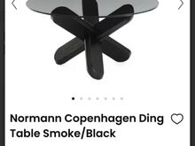 Диванный столик Norman Copenhagen с чёрным дымчатым стеклом