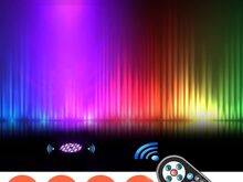 4x 36 LED PAR RGB DMX + IR-pult + KANDEKOTT