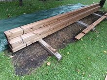 Immutatud kahepoolne pruuni männi terrassilaud 28x