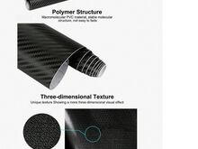 Carbon Fiber Vinyl 3D Carbon Gold, 30cmx127cm