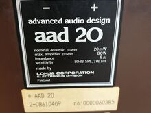 AAD 20 HIFI kõlarid