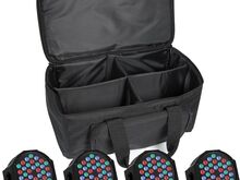 4x 36 LED PAR RGB DMX + IR-pult + KANDEKOTT