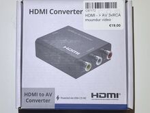 Uus HDMI -> AV (RCA) konverter/muundur