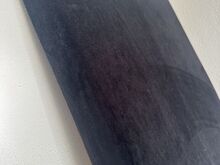 Musta sametiga peatugi / voodipeats Uus 180 cm