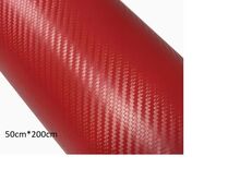 Carbon Fiber Vinyl 3D Carbon red, 50cmx200cm
