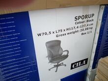 Mugav ja stiilne must kontoritool CILA SPORUP