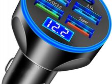 Auto telefoni laadija 2PD 4USB 6 ports USB-C