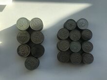 Шведские серебряные монеты 320 шт., 520 г серебра 999 пробы