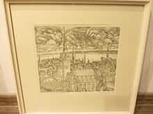 Tõnis Laanemaa ofort 3 Tallinn gravüür 1973 a