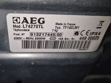 Стиральная машина Aeg L74270TL 7кг 1200об/мин