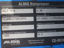 ВИНТОВОЙ КОМПРЕССОР ALMIG BELT 75-8