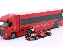 Iveco Car Transporter mudel Ferrari mudelauto 1/43