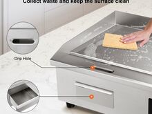 PLAATGRILL 3000W 220V (grillplaat 54x30cm)