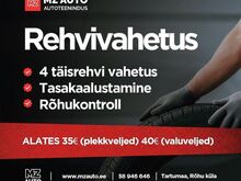 Rehvivahetus ja hooldustööd Tartu lähistel