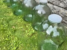 8 suurt klaasballooni, nõukogudeaegsed 20L