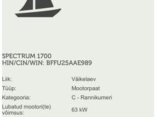 Spectrum 1700 85hp