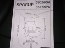 Mugav ja stiilne must kontoritool CILA SPORUP