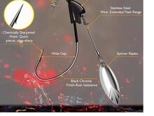 Офсетные крючки Swimbait Bladed 10шт, 20шт