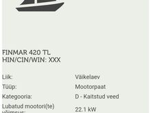 Моторная лодка FINMAR 420 TL