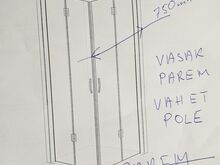 DUŠIKABIINI UKS 80cm