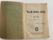 Teedi läikiw nööp  1935