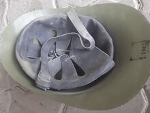 Старинная пожарная каска