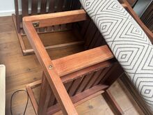 Suured lounge  toolid, puidust 2 tk