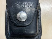 Originaal Zippo nahkkott – must nahk – 1990ndad