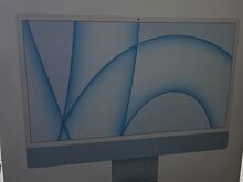 Синий iMac 24