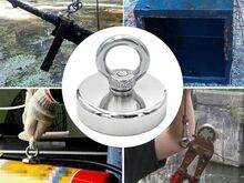 ПОИСКОВЫЙ МАГНИТ D75, ок. 180-200кг + 20м веревки