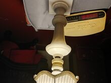 Vanaaegne Laua lamp valgest marmorist