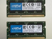 2 x Crucial 8GB DDR3 RAM 1600 SO-DIMM