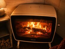 Dovre Vintage 50 kamin | Valge email | Uueväärne