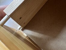 Mahukas täispuit riidekapp + öökapp ja tool