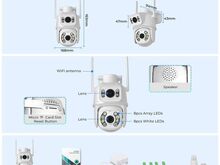 КАМЕРА ВИДЕОНАБЛЮДЕНИЯ 8 Мп 4K PTZ Wi-Fi + карта 64 ГБ