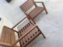 Большие кресла для отдыха, 6 шт., деревянные