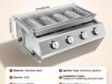 4 põletiga BBQ gaasigrill, uus