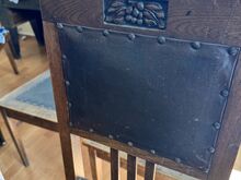 6 дубовых столовых стульев в стиле Arts & Crafts