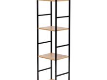 Metallraamiga puidust riiul LOFT 4 riiuliga