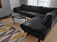Sametist tumehall nurgadiivan Bellus Amdango