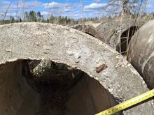 Использованные водопропускные трубы