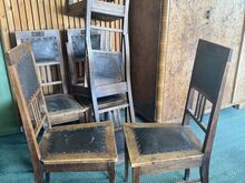Arts & Crafts stiilis 6 tammepuidust söögitooli