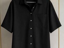 Блузка, черная, XL-XXL