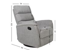 Tugitool BARCLAY manual recliner, pöörlev, kiikuv