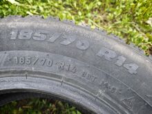 R14 naastrehvid 185/70 mustrit 8-9mm