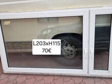 Erinevad PVC aknad 4tk