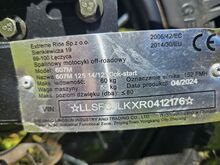 Laste KROSSIKAS 125CC ROHELINE-MUST KICK STARTER