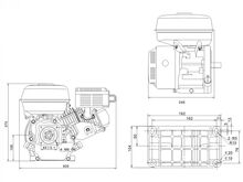 Bensiinimootor Weima W230F-S 20mm
