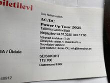 AC DC üldala pilet