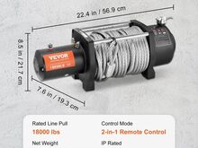 Võimas ELEKTRILINE VINTS 12V, kuni 8165kg, UUS!
